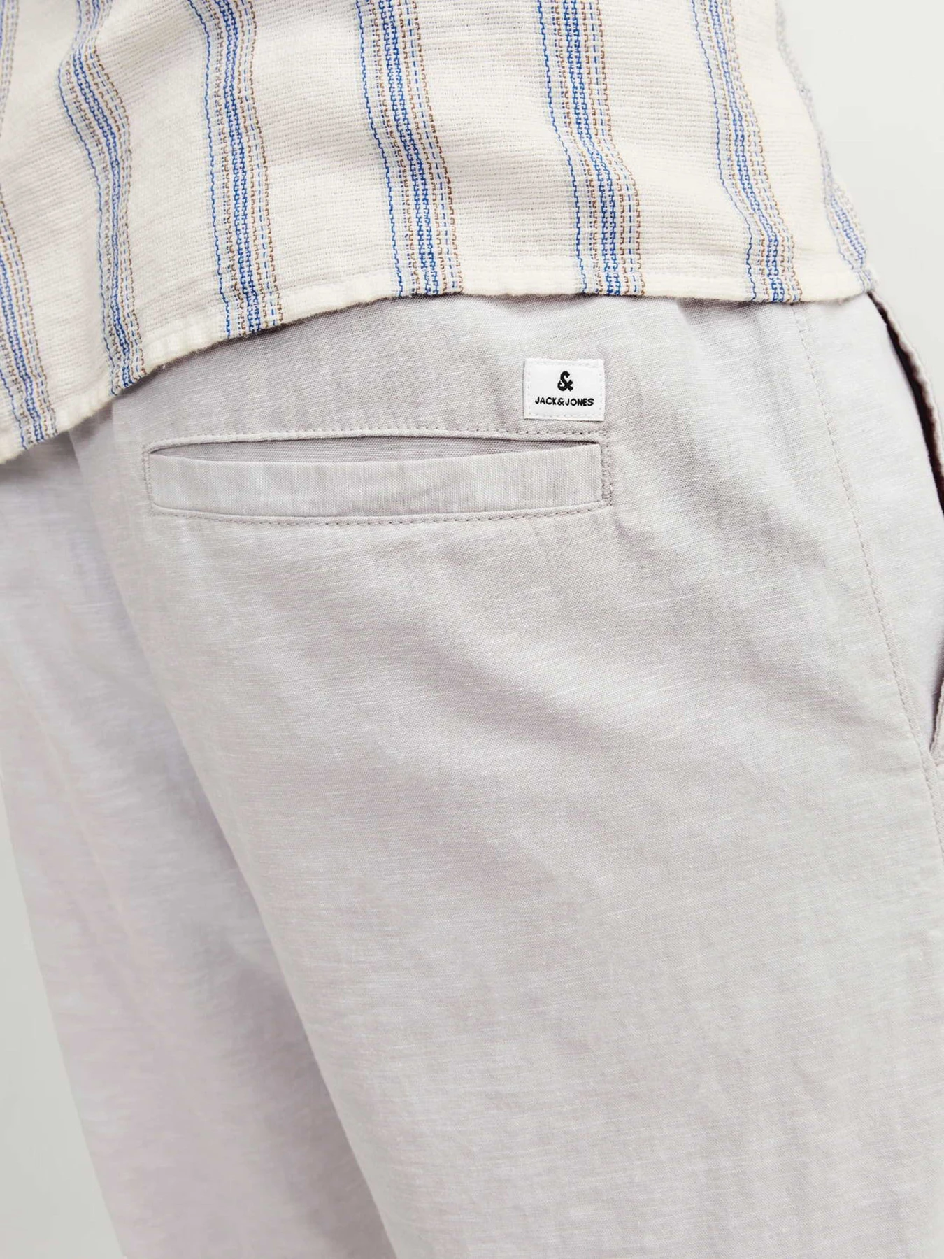 Брюки JACK & JONES KANE SUMMER LINEN BLEND JOGGER модель 12248606_Crockery MELANGE Брюки JACK & JONES KANE SUMMER LINEN BLEND JOGGER модель 12248606_Crockery MELANGE Фото