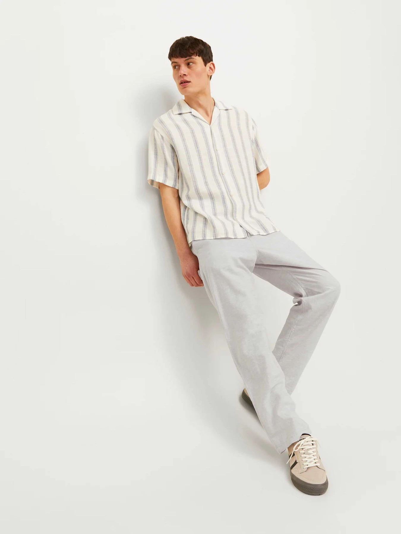 Брюки JACK & JONES KANE SUMMER LINEN BLEND JOGGER модель 12248606_Crockery MELANGE Брюки JACK & JONES KANE SUMMER LINEN BLEND JOGGER модель 12248606_Crockery MELANGE Фото