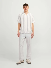 Брюки JACK & JONES KANE SUMMER LINEN BLEND JOGGER модель 12248606_Crockery MELANGE Фото