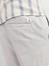 Брюки JACK & JONES KANE SUMMER LINEN BLEND JOGGER модель 12248606_Crockery MELANGE Фото