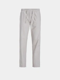 Брюки JACK & JONES KANE SUMMER LINEN BLEND JOGGER модель 12248606_Crockery MELANGE Фото