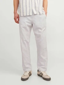 Штани JACK & JONES KANE SUMMER LINEN BLEND JOGGER модель 12248606_Crockery MELANGE Фото