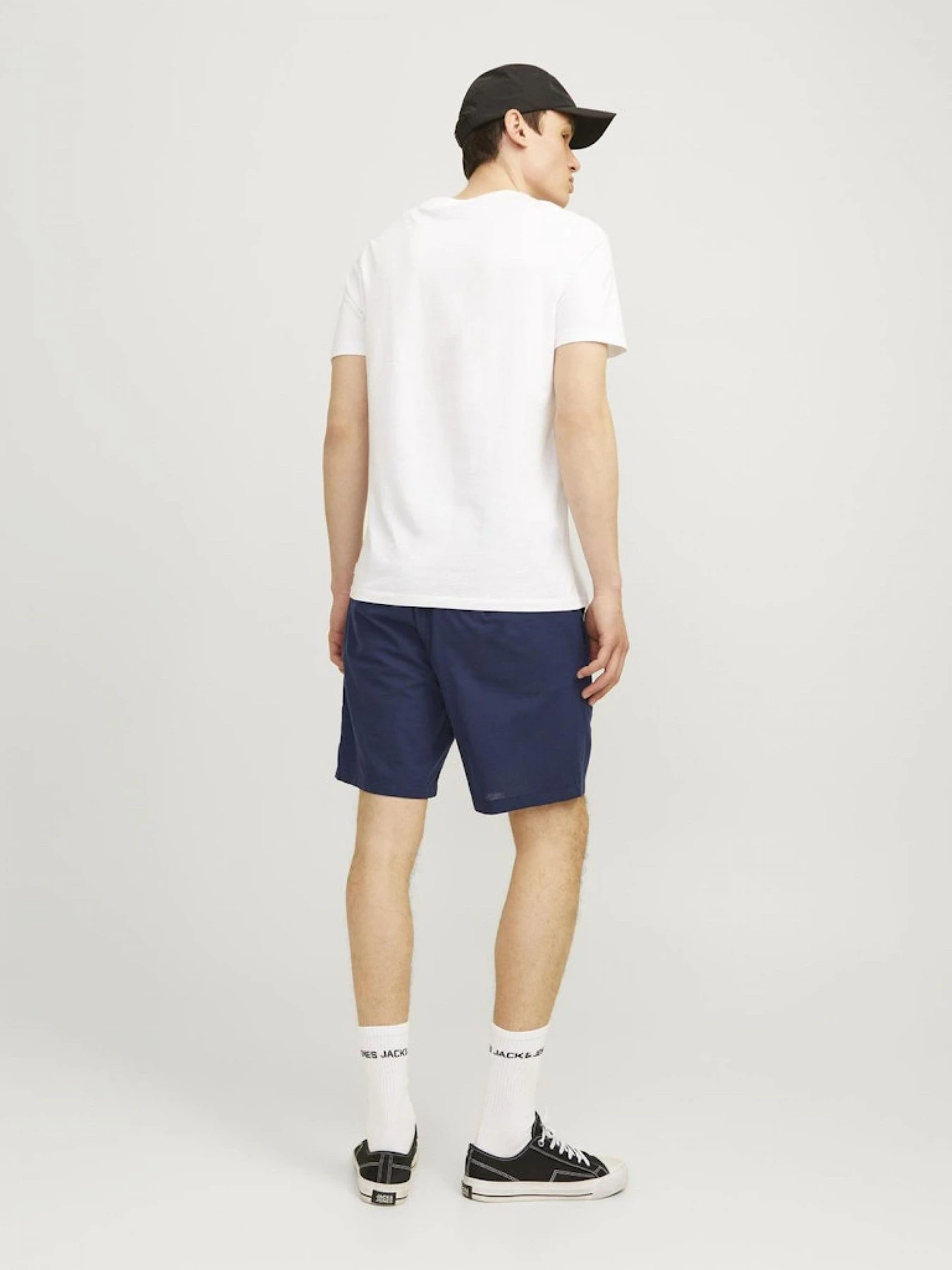 Шорты JACK & JONES STACE SUMMER LINEN BLEND SHORT модель 12248627_Navy Blazer Фото
