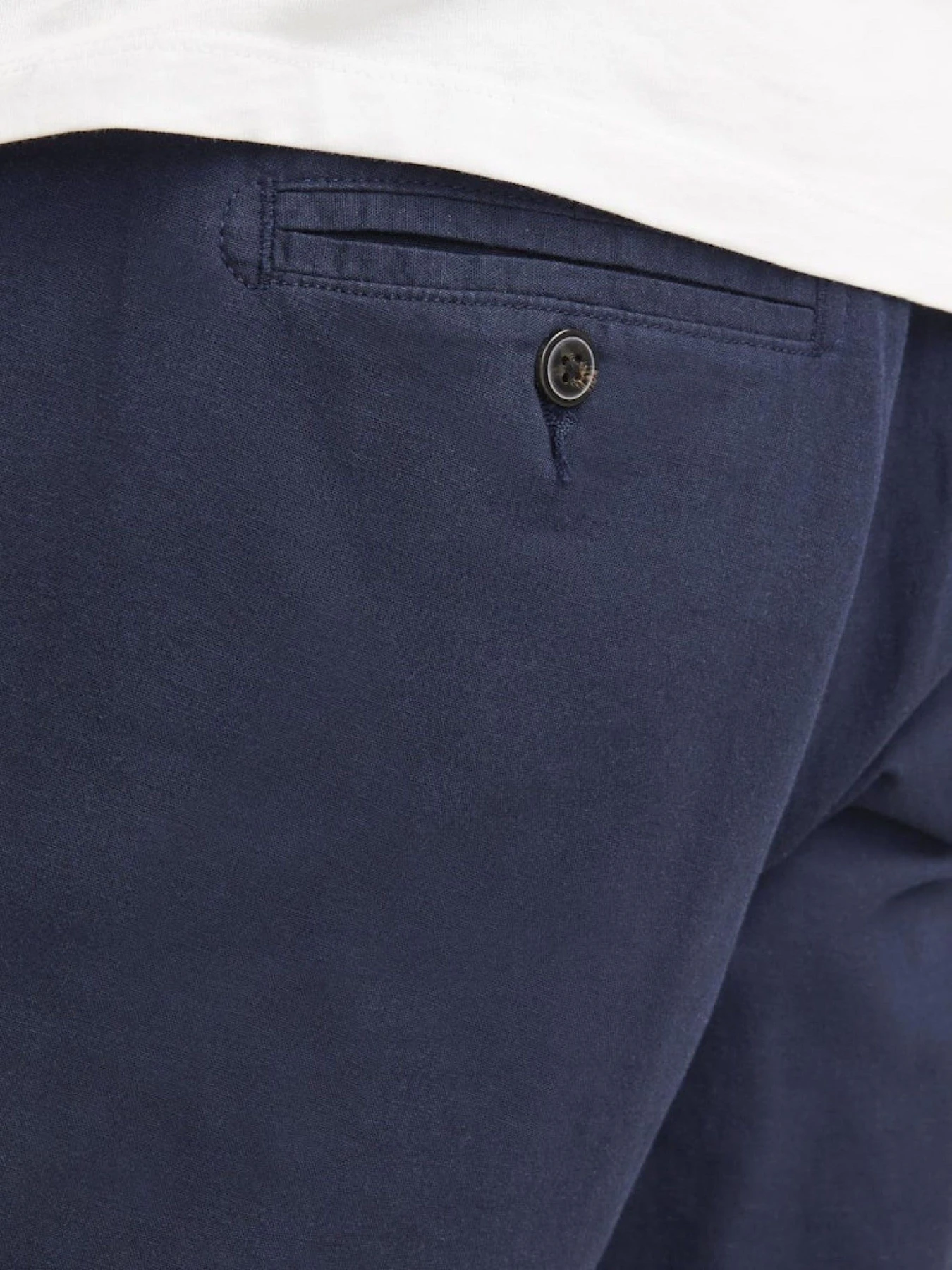 Шорты JACK & JONES STACE SUMMER LINEN BLEND SHORT модель 12248627_Navy Blazer Фото