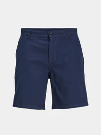 Шорты JACK & JONES STACE SUMMER LINEN BLEND SHORT модель 12248627_Navy Blazer Фото
