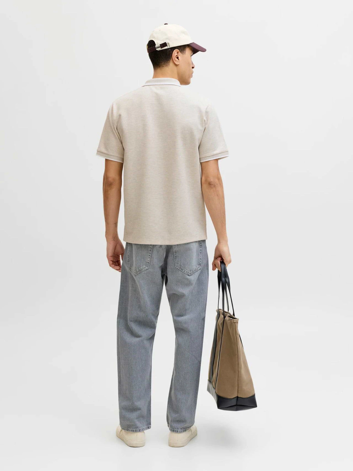 Футболки и поло JACK & JONES AUSTIN POLO модель 12268130_Antique White Play & Melan Футболки и поло JACK & JONES AUSTIN POLO модель 12268130_Antique White Play & Melan Фото