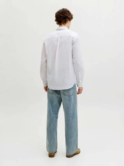 Чоловіча Сорочка класична JACK & JONES SUMMER LINEN BLEND SHIRT фото 2