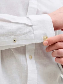 Рубашки JACK & JONES SUMMER LINEN BLEND SHIRT модель 12289174_White Фото