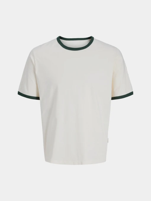 Футболки і поло JACK & JONES NANTUCKET BLANK RINGER TEE модель 12291668_Antique White W. Sycamore Фото