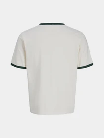 Футболки и поло JACK & JONES NANTUCKET BLANK RINGER TEE модель 12291668_Antique White W. Sycamore Фото