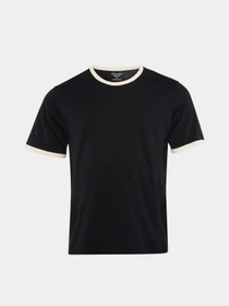 Футболки и поло JACK & JONES NANTUCKET BLANK RINGER TEE модель 12291668_Black Фото