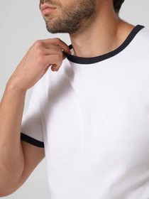 Футболки і поло JACK & JONES NANTUCKET BLANK RINGER TEE модель 12291668_Bright White Фото