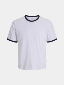 Футболки и поло JACK & JONES NANTUCKET BLANK RINGER TEE модель 12291668_Bright White Фото