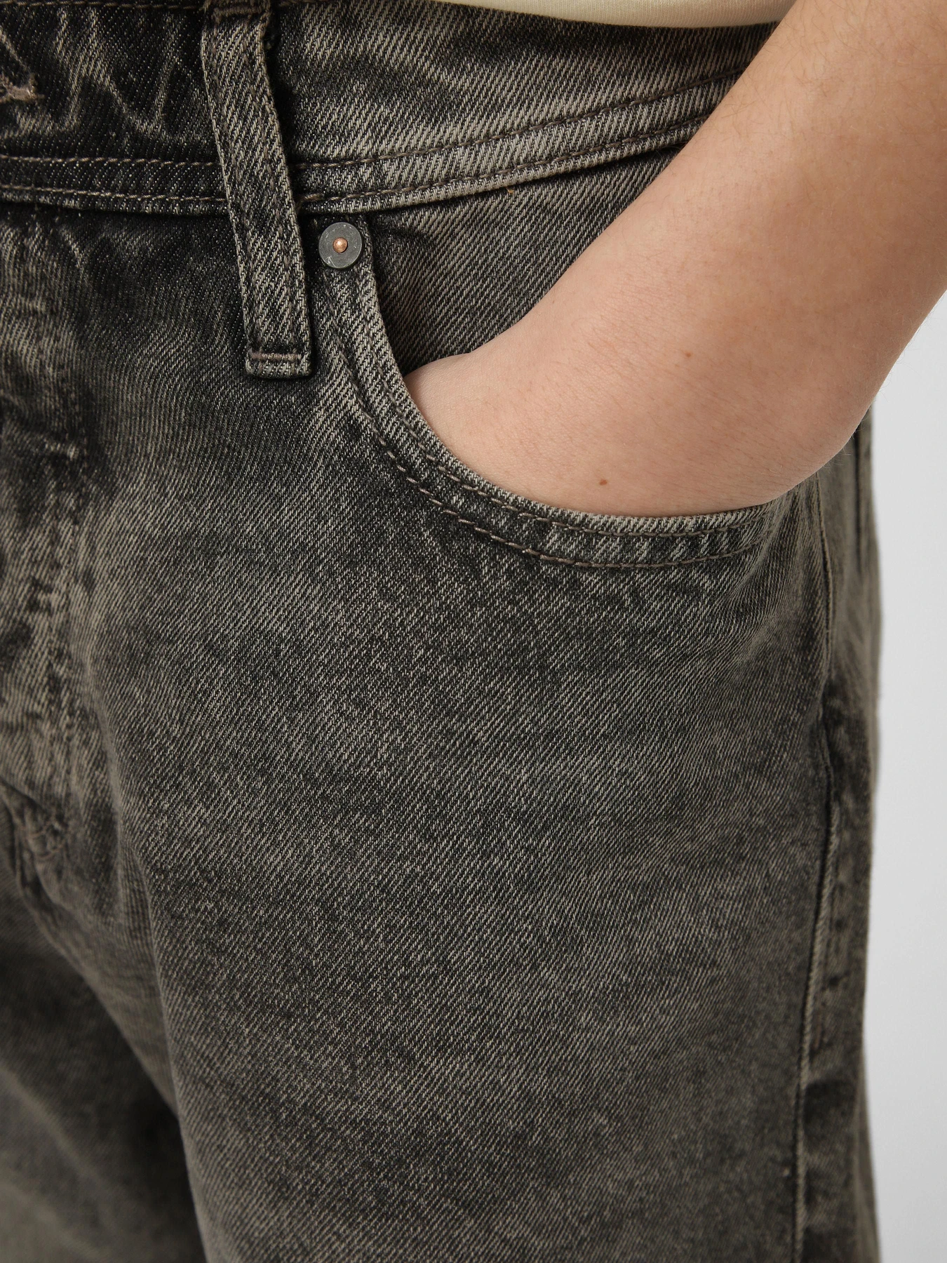 Шорты JACK & JONES ALEX ORIGINAL SHORTS модель 12293246_Grey Denim Фото
