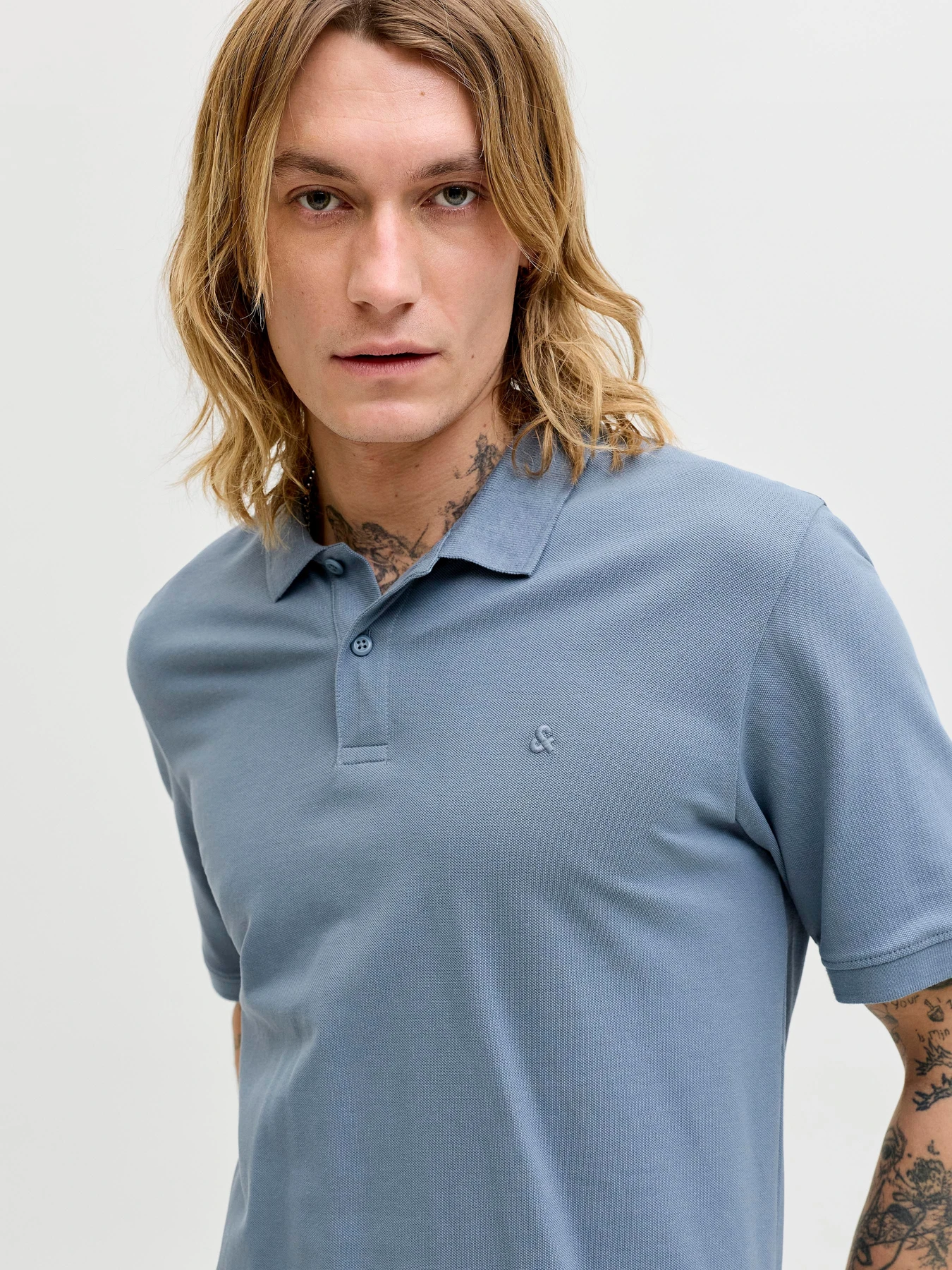 Футболки і поло JACK & JONES BASIC POLO модель 12136516_Blue Mirage Футболки і поло JACK & JONES BASIC POLO модель 12136516_Blue Mirage Фото