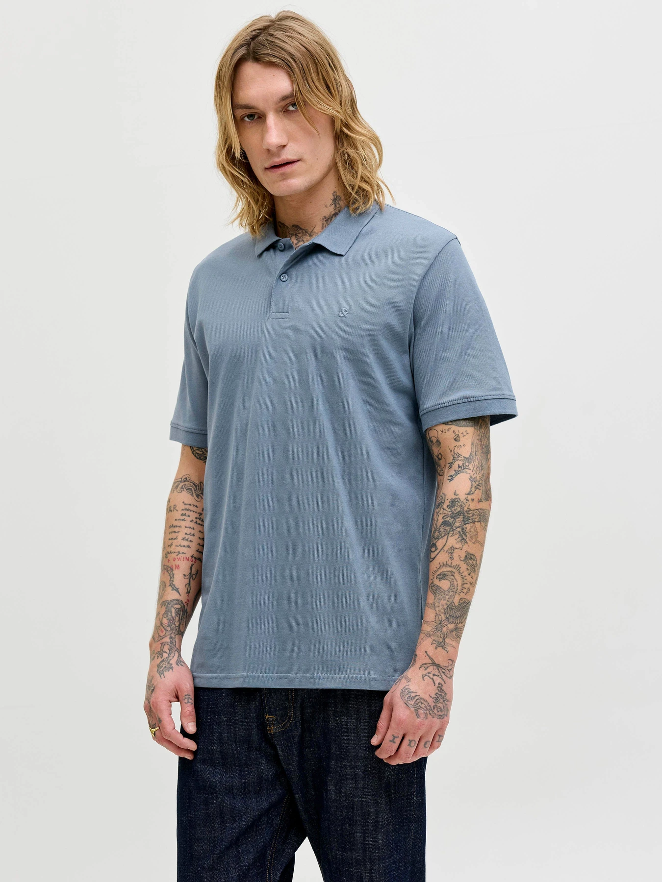 Футболки і поло JACK & JONES BASIC POLO модель 12136516_Blue Mirage Футболки і поло JACK & JONES BASIC POLO модель 12136516_Blue Mirage Фото