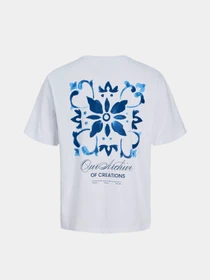 Футболки і поло JACK & JONES ART PRINT TEE модель 12288095_Bright White Фото