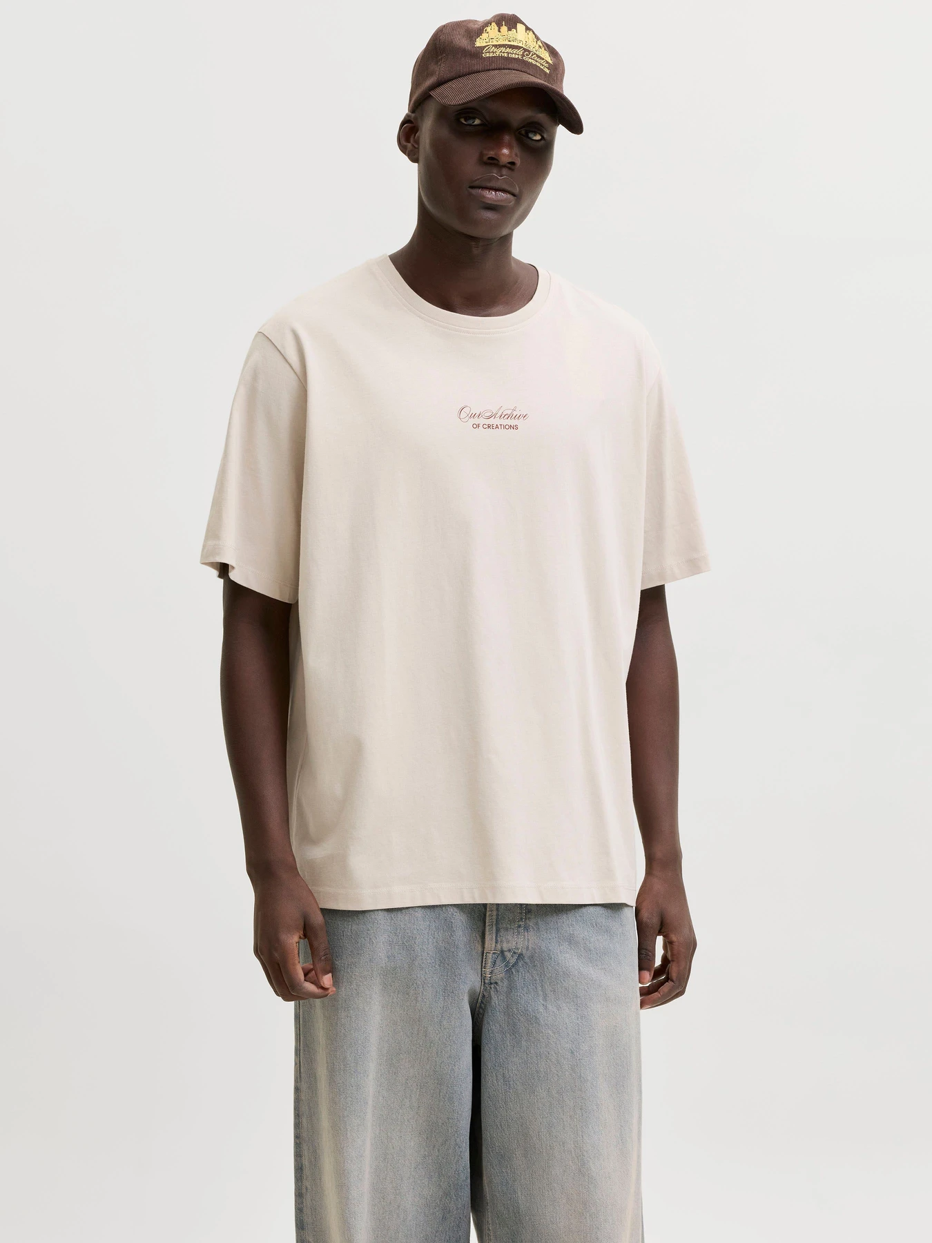 Футболки і поло JACK & JONES ART PRINT TEE модель 12288095_Moonbeam Футболки і поло JACK & JONES ART PRINT TEE модель 12288095_Moonbeam Фото