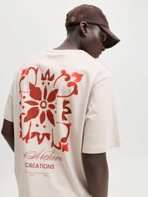 Футболки і поло JACK & JONES ART PRINT TEE модель 12288095_Moonbeam Фото