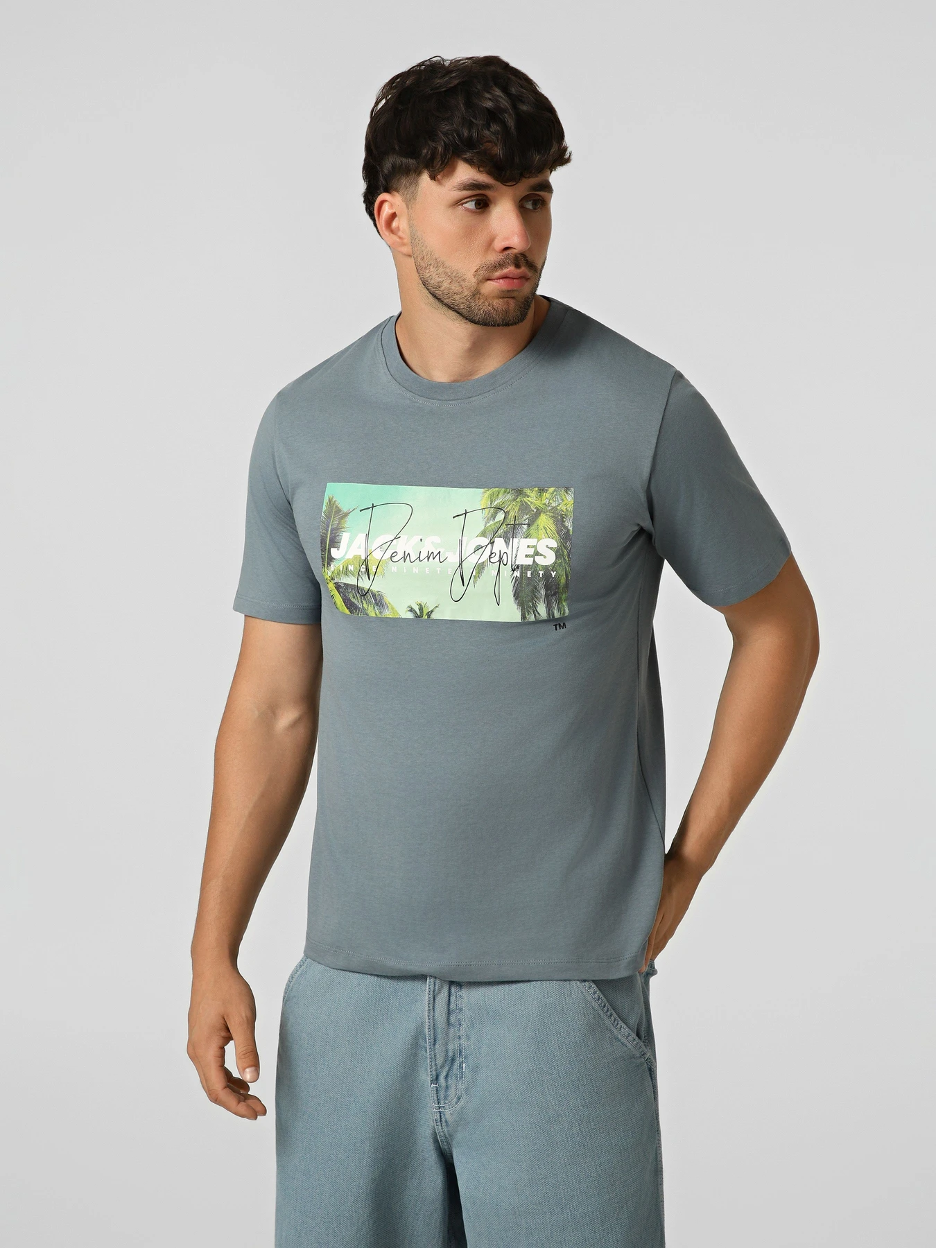 Футболки і поло JACK & JONES INDIANA TEE модель 12288112_Blue Mirage Футболки і поло JACK & JONES INDIANA TEE модель 12288112_Blue Mirage Фото