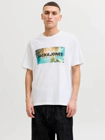 Футболки и поло JACK & JONES INDIANA TEE модель 12288112_Bright White Фото