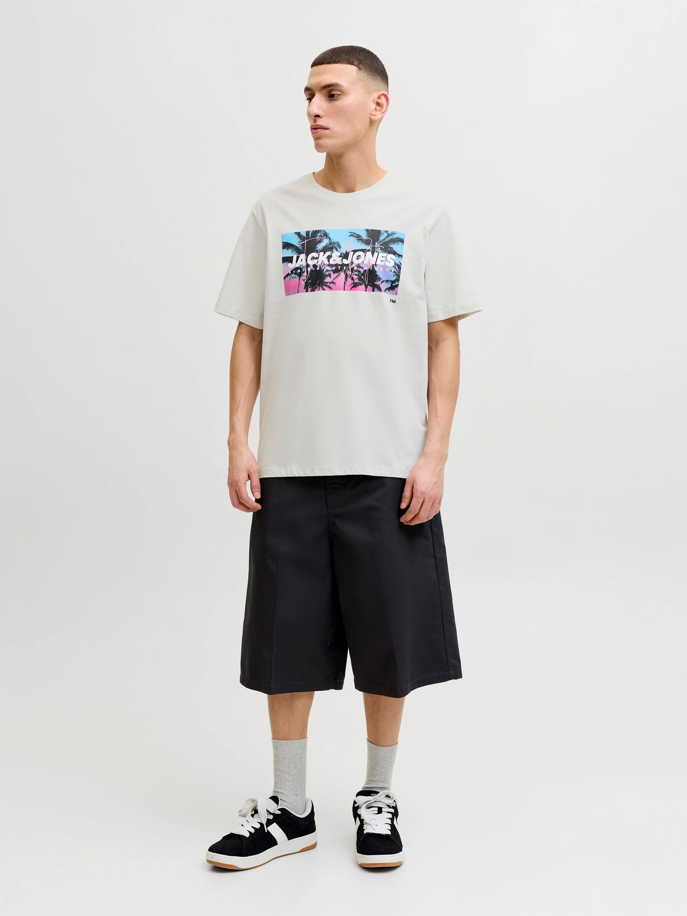 Футболки і поло JACK & JONES INDIANA TEE модель 12288112_Glacier Gray Фото