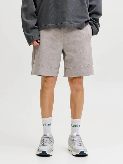 Шорты JACK & JONES GORDON BASE SWEAT SHORTS модель 12288632_Light Grey Melange Фото