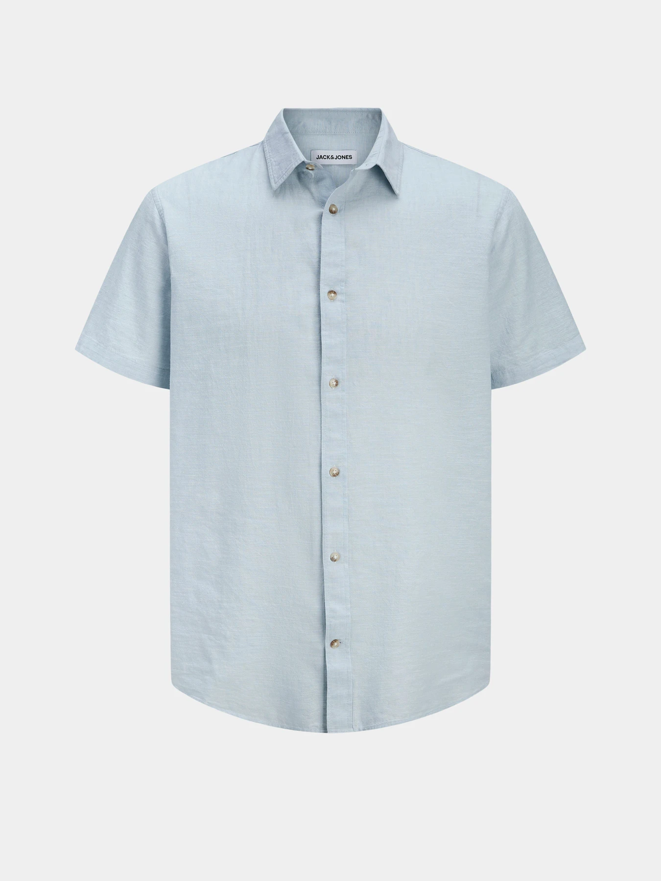 Рубашки JACK & JONES SUMMER LINEN BLEND SHIRT модель 12289160_Celestial Blue Рубашки JACK & JONES SUMMER LINEN BLEND SHIRT модель 12289160_Celestial Blue Фото