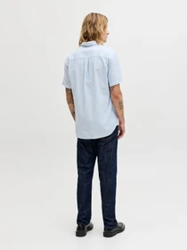 Рубашки JACK & JONES SUMMER LINEN BLEND SHIRT модель 12289160_Celestial Blue Фото