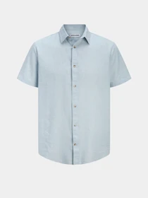 Рубашки JACK & JONES SUMMER LINEN BLEND SHIRT модель 12289160_Celestial Blue Фото