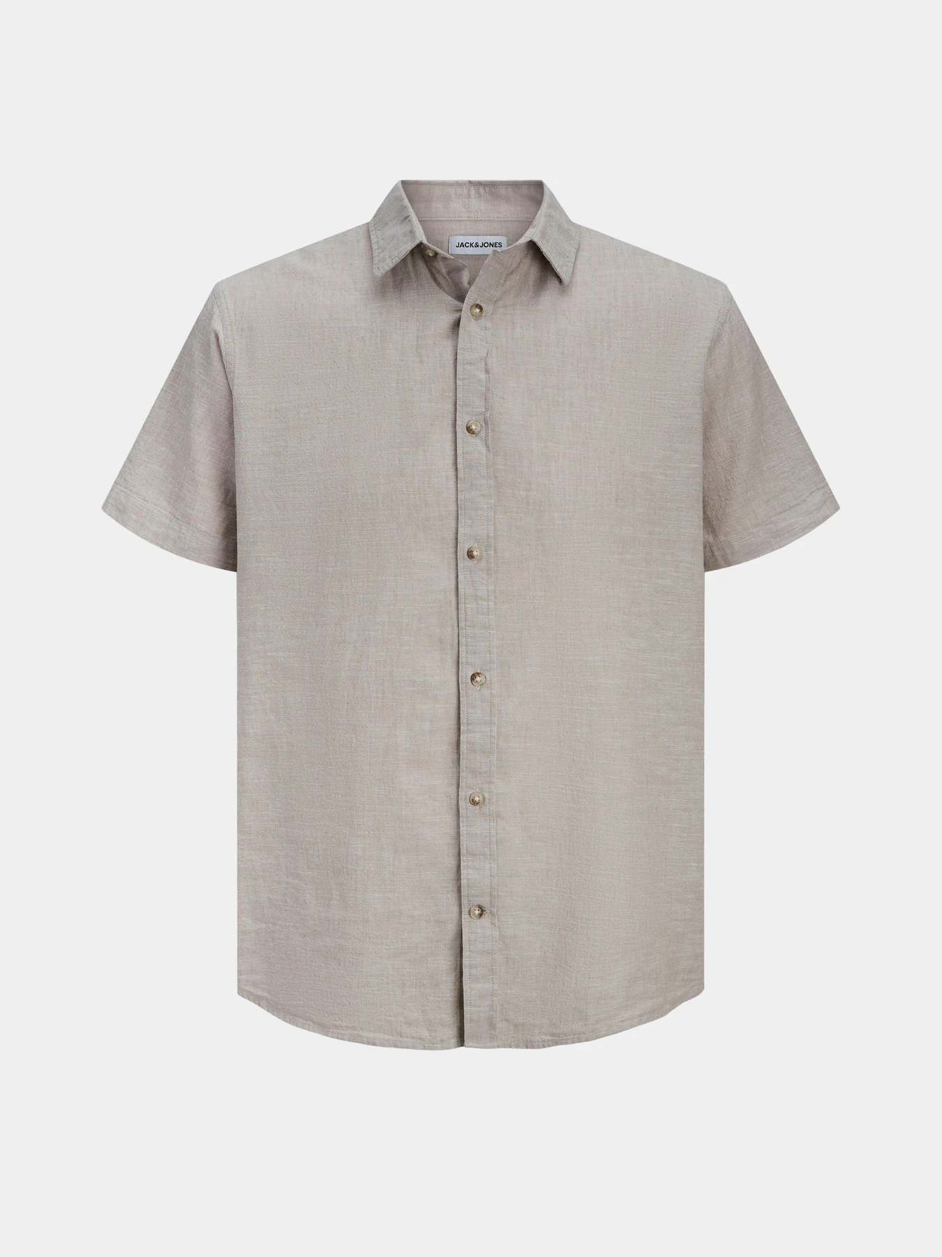 Рубашки JACK & JONES SUMMER LINEN BLEND SHIRT модель 12289160_String Рубашки JACK & JONES SUMMER LINEN BLEND SHIRT модель 12289160_String Фото