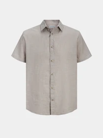 Рубашки JACK & JONES SUMMER LINEN BLEND SHIRT модель 12289160_String Фото