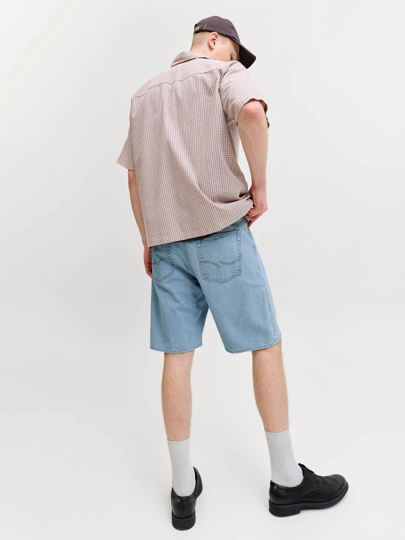 Шорты JACK & JONES ALEX ORIGINAL SHORTS модель 12289244_Blue Denim SQ 738 Шорты JACK & JONES ALEX ORIGINAL SHORTS модель 12289244_Blue Denim SQ 738 Фото