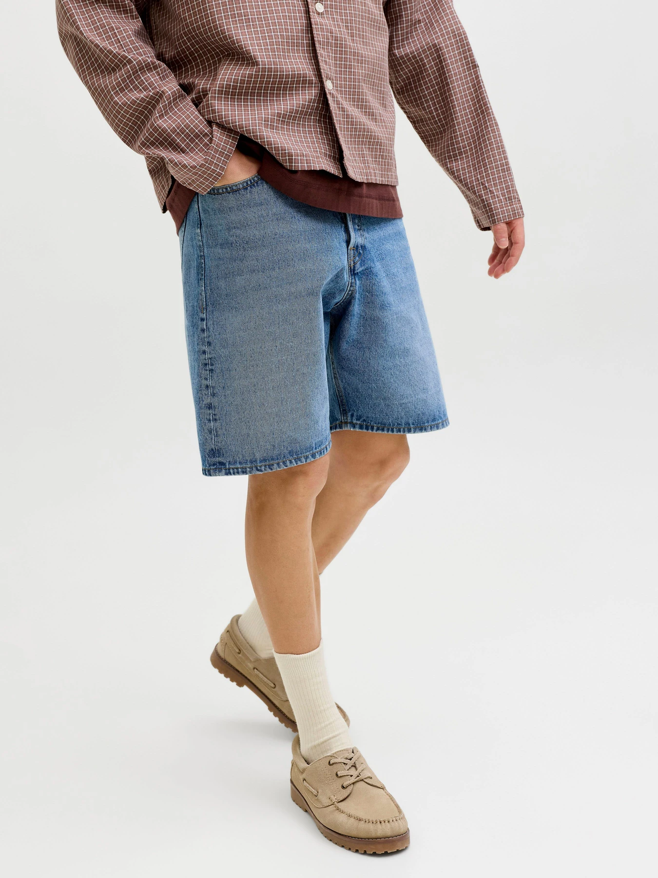 Шорты JACK & JONES TONY ORIGINAL SHORTS модель 12290841_Blue Denim Фото