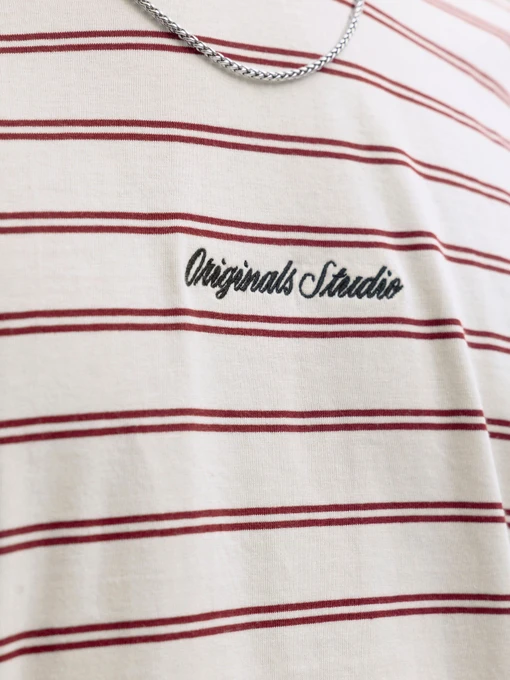 Бавовняна Чоловіча Футболка JACK & JONES NORREBRO STRIPE TEE фото 3