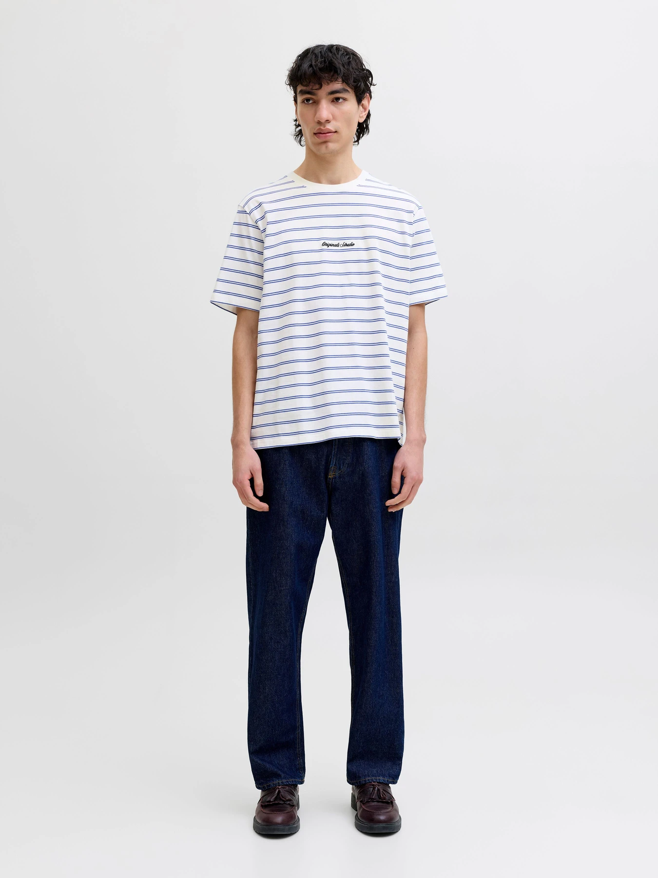 Футболки і поло JACK & JONES NORREBRO STRIPE TEE модель 12291021_Cloud Dancer Фото