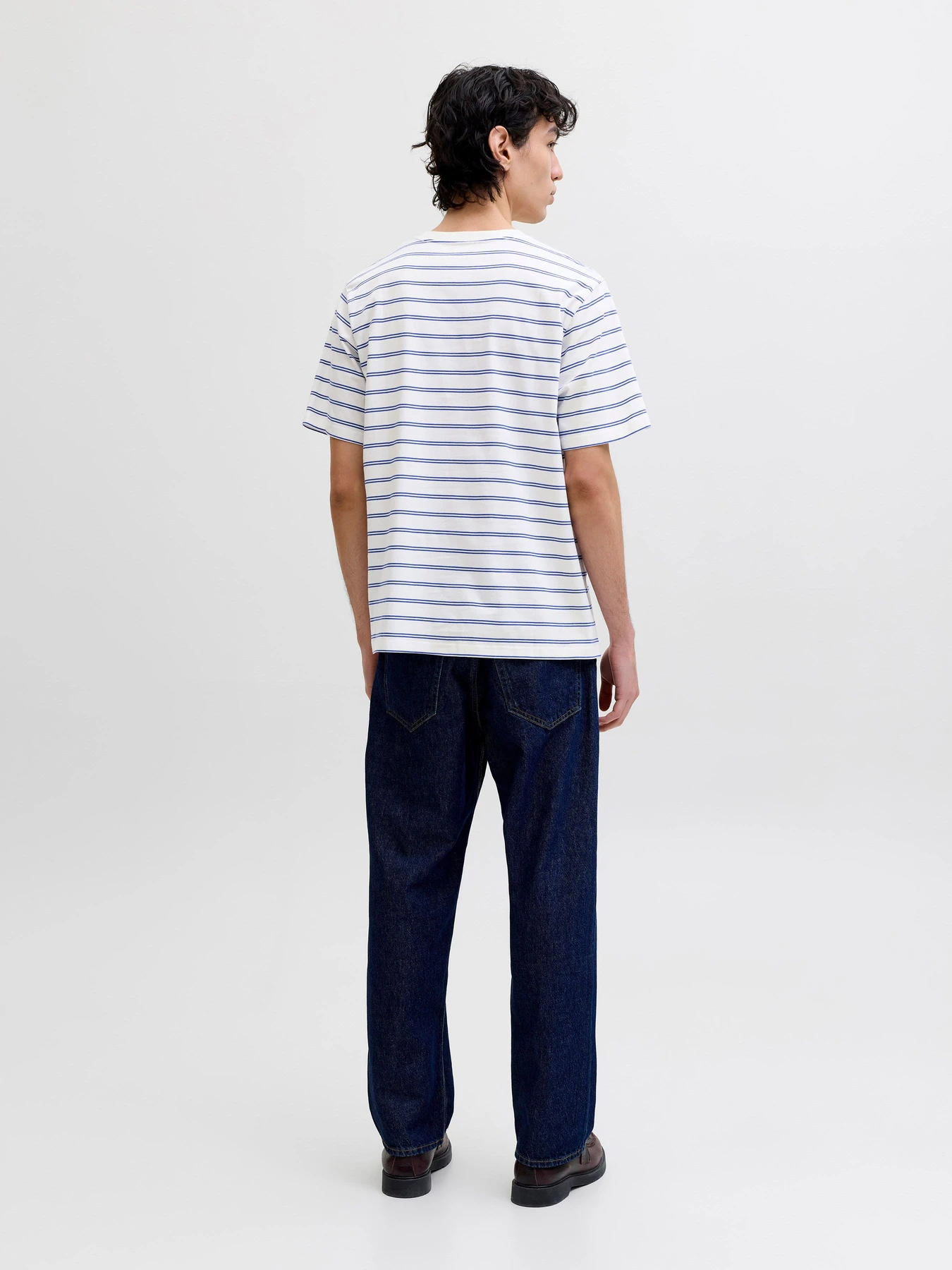 Футболки і поло JACK & JONES NORREBRO STRIPE TEE модель 12291021_Cloud Dancer Фото