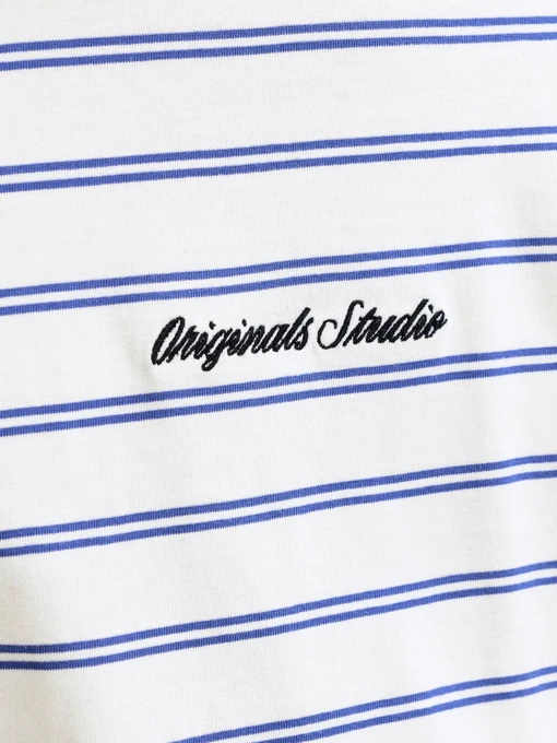 Бавовняна Чоловіча Футболка JACK & JONES NORREBRO STRIPE TEE фото 3