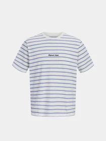 Футболки і поло JACK & JONES NORREBRO STRIPE TEE модель 12291021_Cloud Dancer Фото