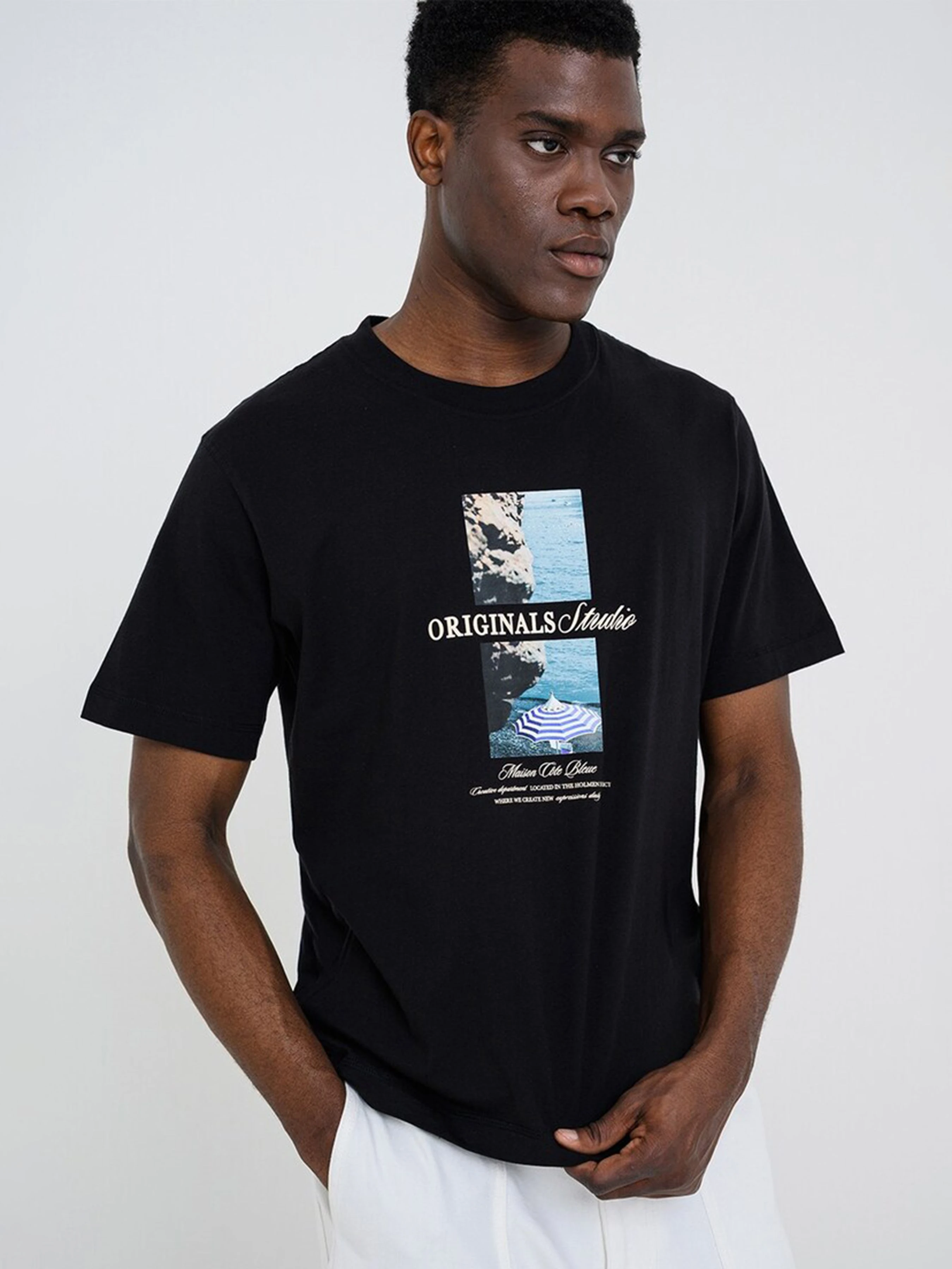 Бавовняна Чоловіча Футболка JACK & JONES NORREBRO PHOTO TEE