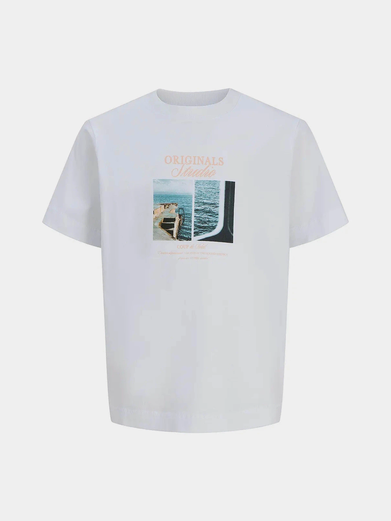 Футболки и поло JACK & JONES NORREBRO PHOTO TEE модель 12291022_Bright White Main2 26 Фото
