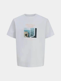 Футболки и поло JACK & JONES NORREBRO PHOTO TEE модель 12291022_Bright White Main2 26 Фото