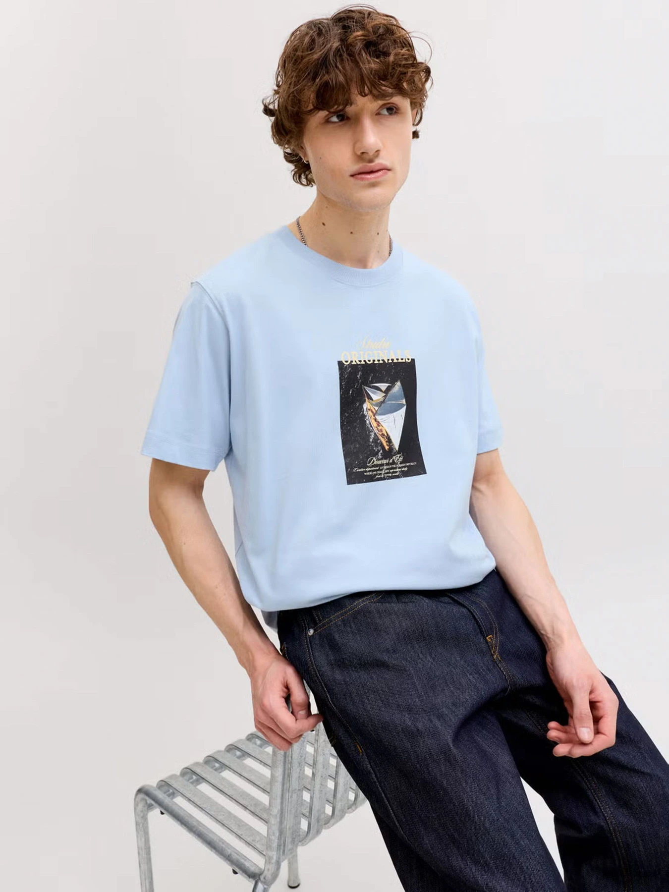 Футболки и поло JACK & JONES NORREBRO PHOTO TEE модель 12291022_Cashmere Blue Main2 26 Футболки и поло JACK & JONES NORREBRO PHOTO TEE модель 12291022_Cashmere Blue Main2 26 Фото