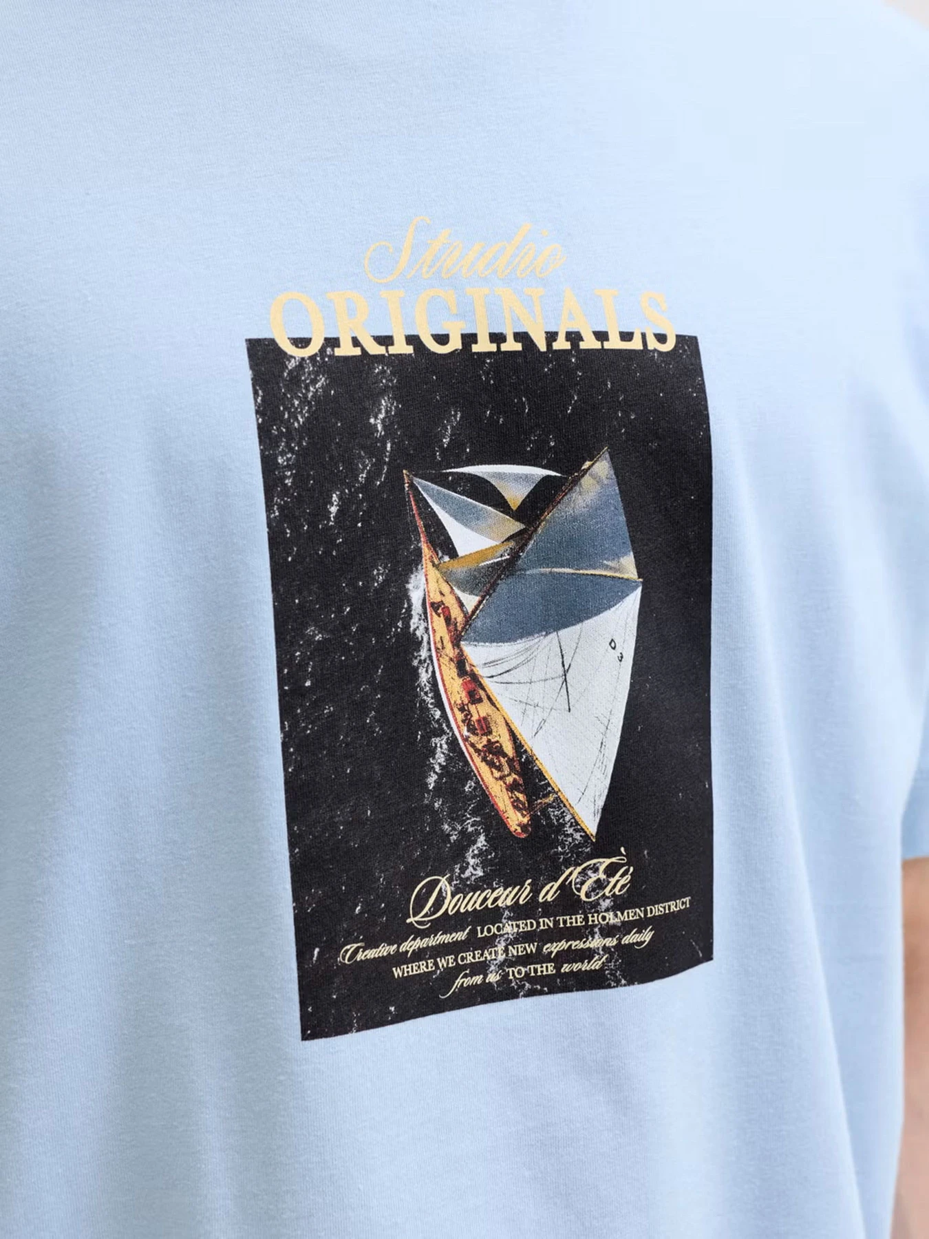 Футболки и поло JACK & JONES NORREBRO PHOTO TEE модель 12291022_Cashmere Blue Main2 26 Футболки и поло JACK & JONES NORREBRO PHOTO TEE модель 12291022_Cashmere Blue Main2 26 Фото