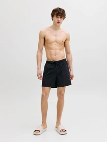 Одяг для пляжу JACK & JONES MAUI WAVE LOGO SWIM SHORTS модель 12291391_Black Фото