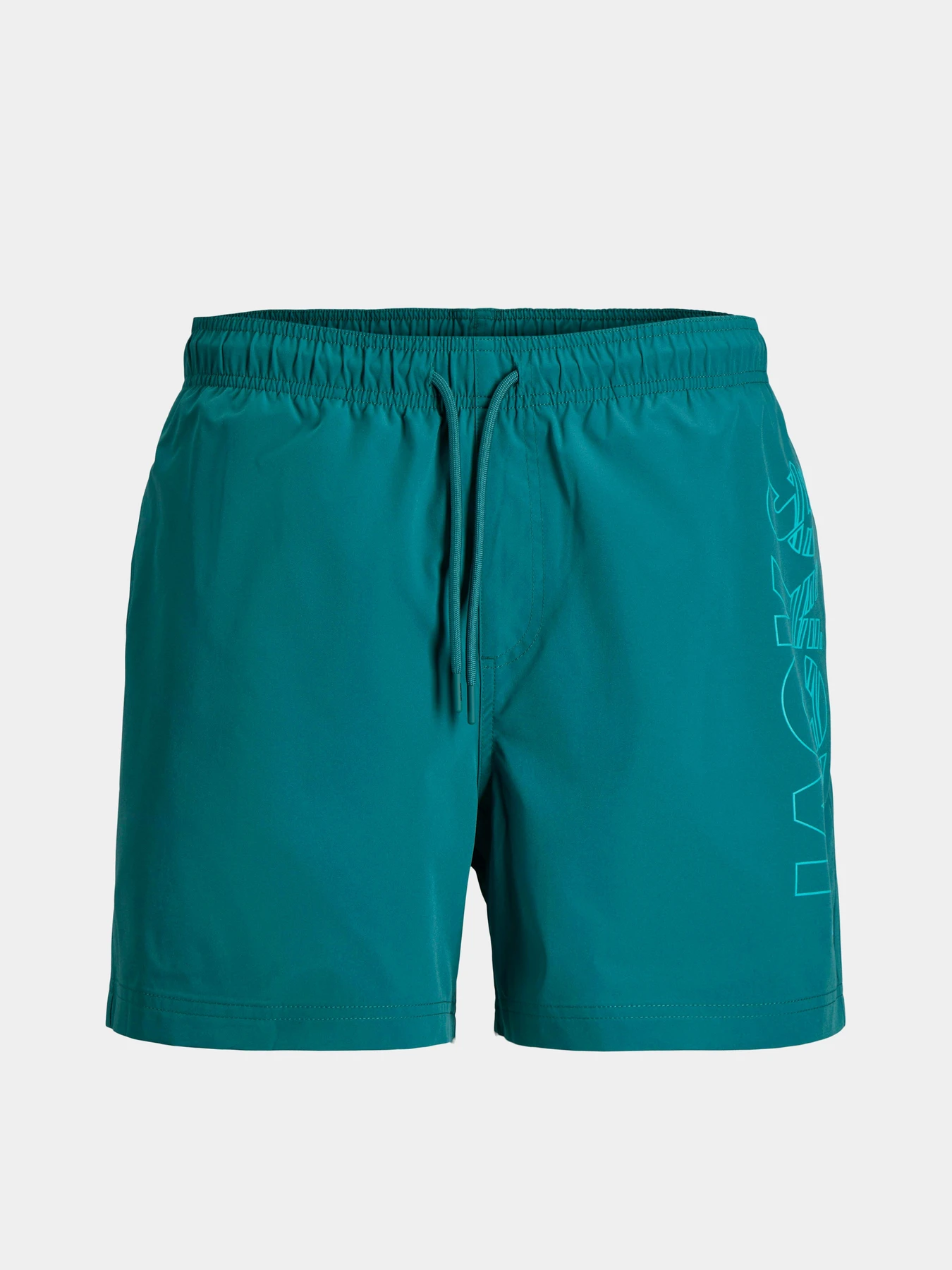 Одяг для пляжу JACK & JONES MAUI WAVE LOGO SWIM SHORTS модель 12291391_Colonial Blue Фото