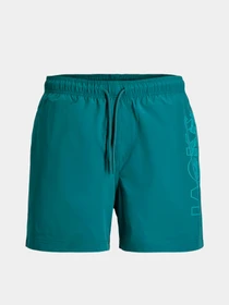 Одяг для пляжу JACK & JONES MAUI WAVE LOGO SWIM SHORTS модель 12291391_Colonial Blue Фото