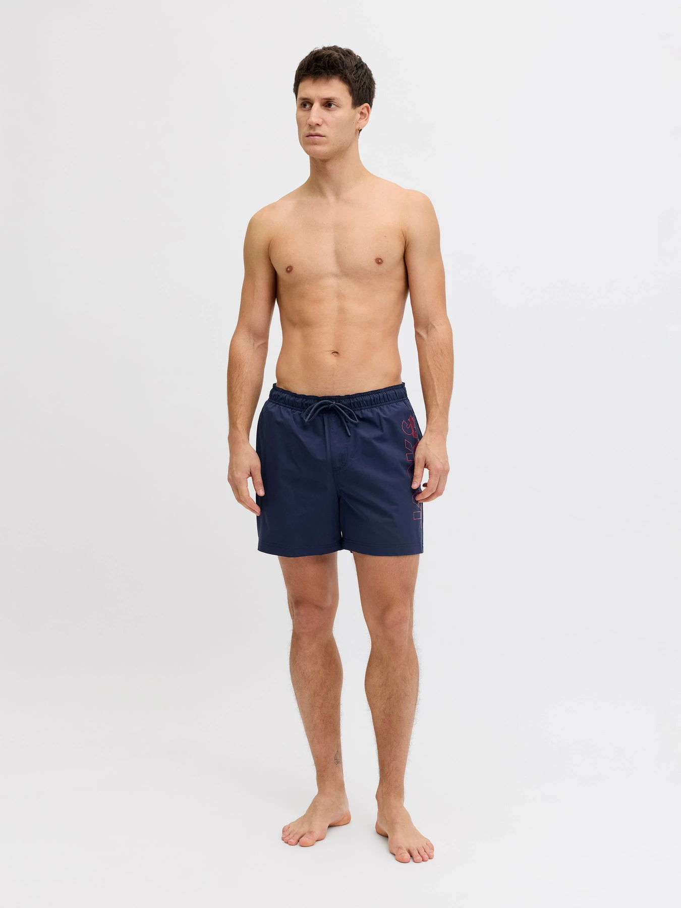 Одежда для пляжа JACK & JONES MAUI WAVE LOGO SWIM SHORTS модель 12291391_Navy Blazer Фото
