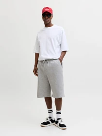 Шорты JACK & JONES OWEN FALLS SWEAT SHORTS модель 12292973_Light Grey Melange Фото