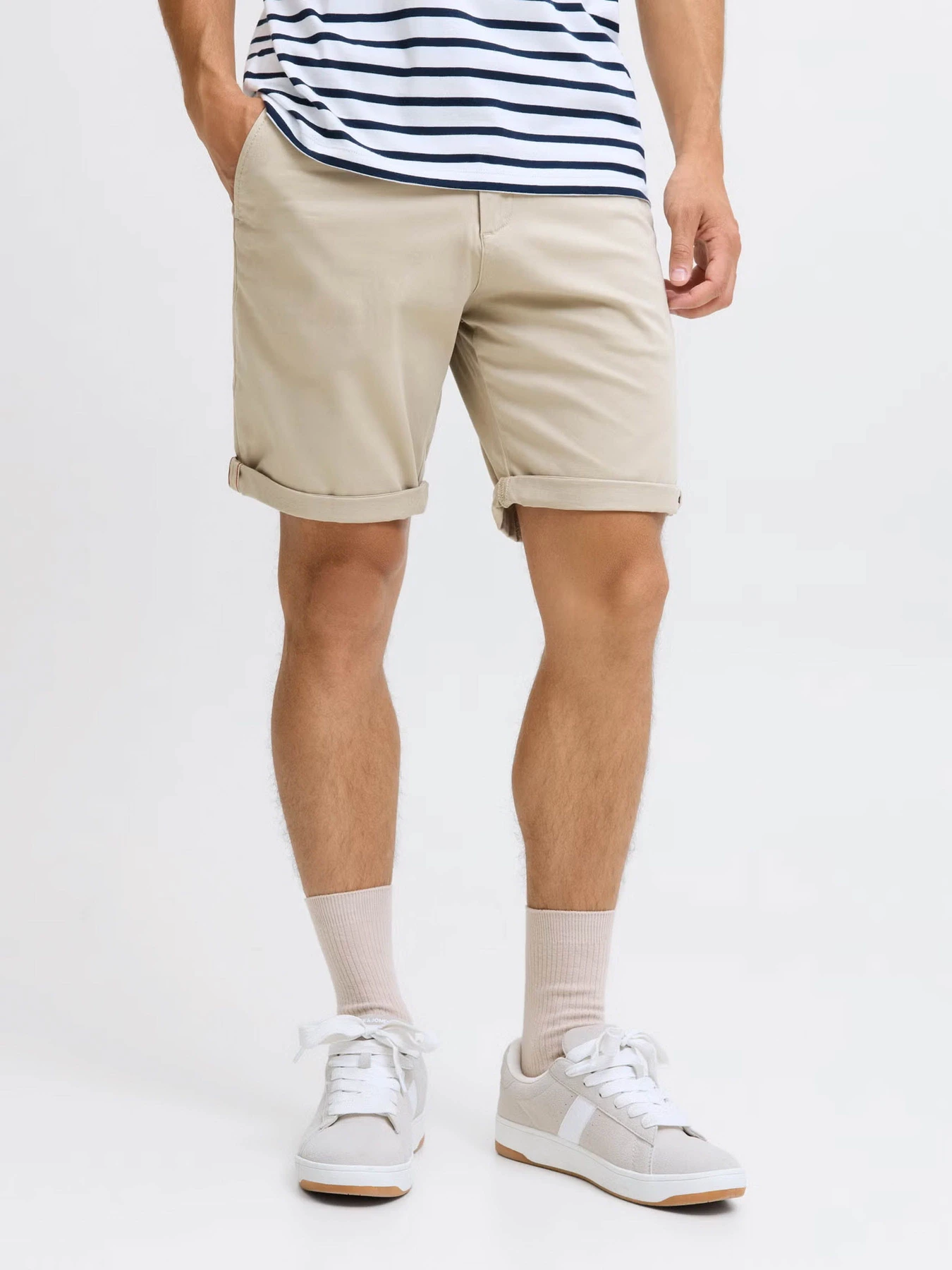 Шорты JACK & JONES BOWIE SHORTS модель 12165604_Crockery Шорты JACK & JONES BOWIE SHORTS модель 12165604_Crockery Фото